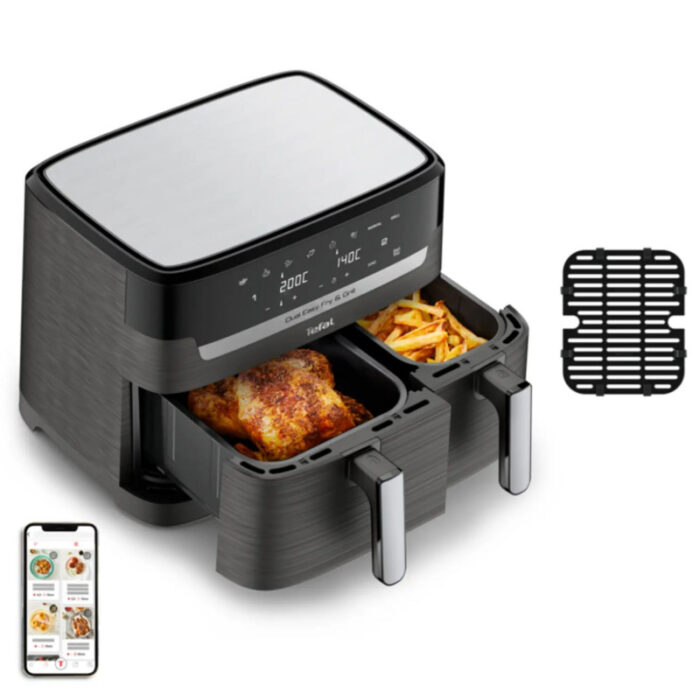 FRITEUSE TEFAL DUAL EASY FRY & GRILL 8,3L - EY905B10