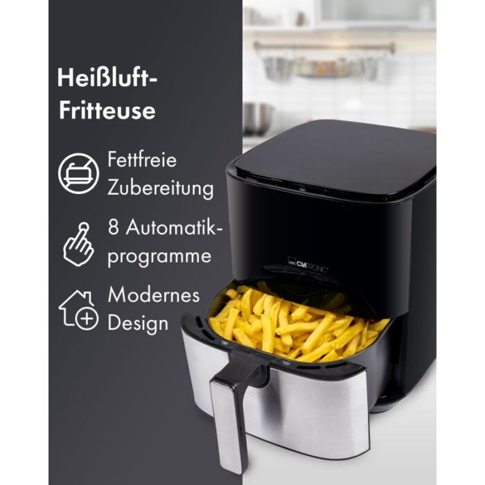 Friteuse  Clatronic À Air Chaud 5L Noir  FR3782H