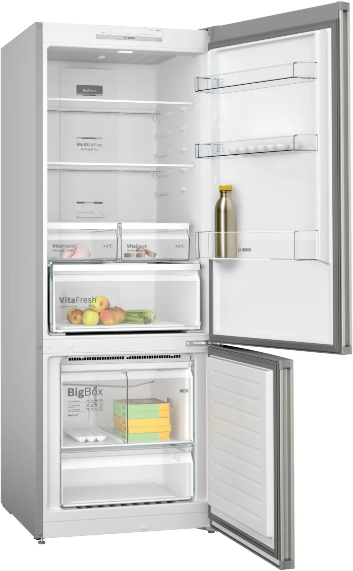Réfrigérateur BOSCH COMB SERIE 4 559 L 70CM INOX KGN55VI2M8