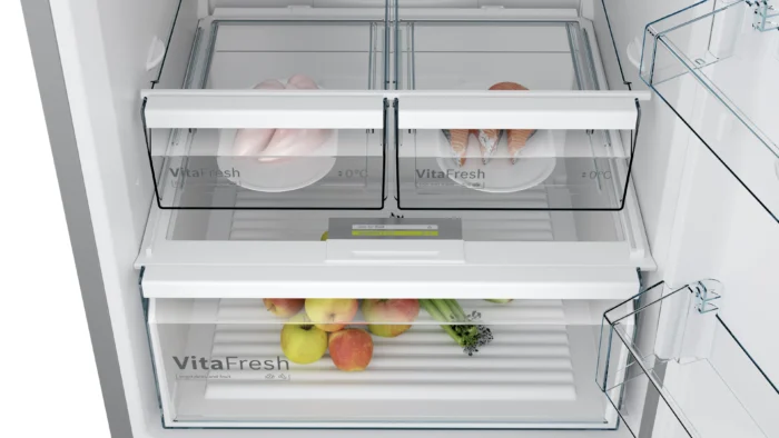 Réfrigérateur BOSCH COMB SERIE 4 559 L 70CM INOX KGN55VI2M8