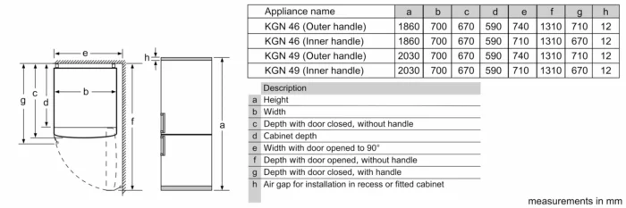 Réfrigérateur BOSCH 438L SERIE 4 INOX KGN49XIDQ