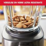 Moulinex PerfectMix+ Blender haute vitesse, 1200 W, Bol en verre de 2 L, 3 programmes automatiques LM811D10