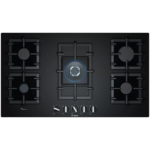 PLAQUE DE CUISSON BOSCH 5F 90CM VERR A GAZ NOIR PPQ9A6B90