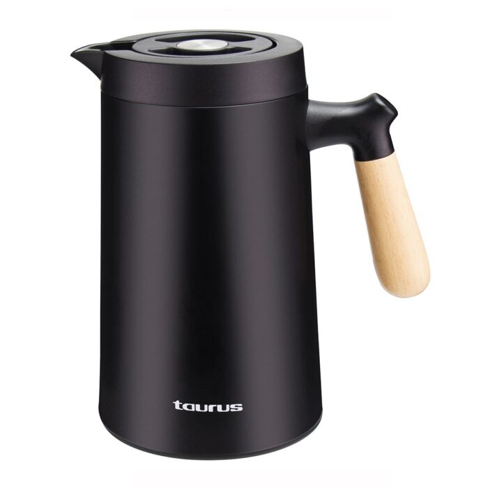 Carafe Isotherme en Acier Inoxydable de qualité 1000 ML,Inox Noir - Image 1