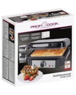 Gaufrier ProfiCook PC-WA1240 - Inox, 1000W, Gaufres Carrées