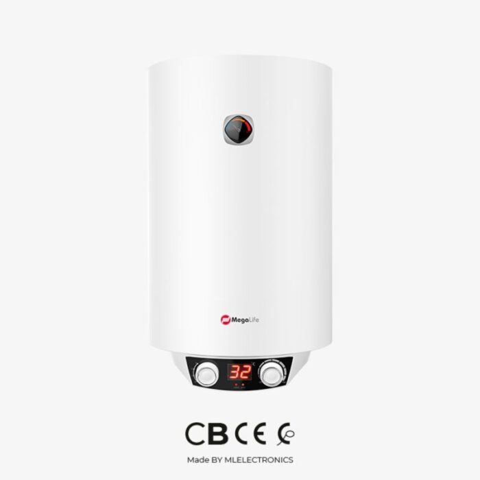 MEGALIFE Chauffe-eau Electrique Blanc Protection ELCB 80L  ML-RVDW1-80L - Image 1