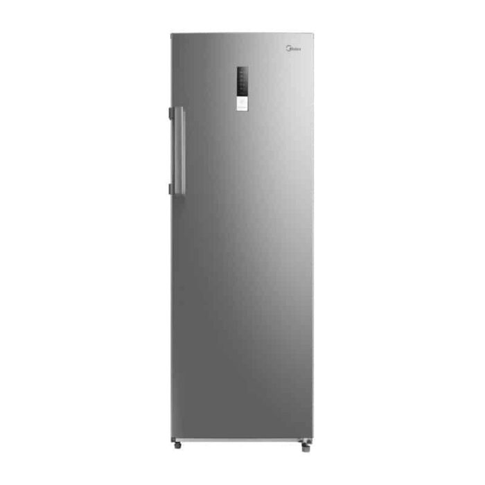 Congélateur vertical 7 tiroirs Midea 238L - Silver, No Frost, A++ - Image 1
