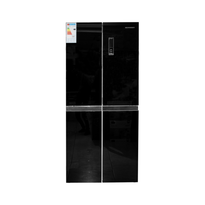 SCHNEIDER REFRIGERATEUR  FRENCH DOOR 337L NET MIROIR NOIR SCH-FF4-48 - Image 1