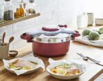 Tefal Clipso Minut Duo Autocuiseur 5L en aluminium avec 5 systèmes de sécurité et fermeture facile à une seule main  P47051
