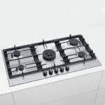 PLAQUE BOSCH 90CM 5F FONTRE INOX PCR9A5B90