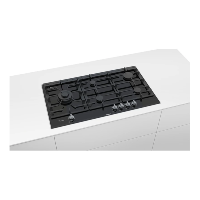 PLAQUE BOSCH 90CM 5F VERRE NOIR FLAMESELECT PRS9A6B70