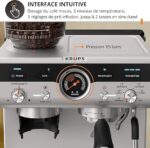 Machine Expresso Krups Manuelle avec moulin XP801T10 – Image 6
