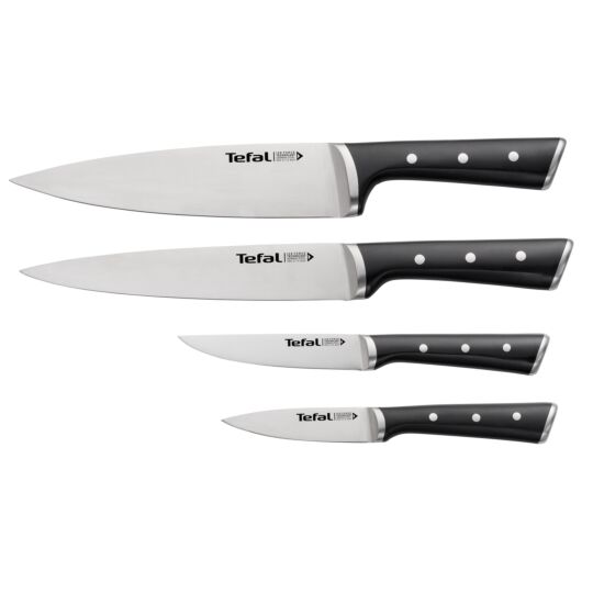 large-k2324s74__ice_force_set_4-piece_63ay-1 Tefal Ice Force Set de 4 couteaux de cuisine, Lame acier inoxydable allemand, K2324S74 – Image 1