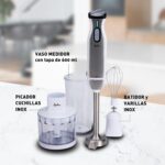 Mixeur Plongeant JaTA Inox avec Accessoires – 1000W – 2 Vitesses – BT199 – Image 4