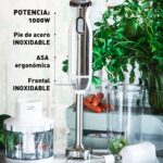 Mixeur Plongeant JaTA Inox avec Accessoires – 1000W – 2 Vitesses – BT199