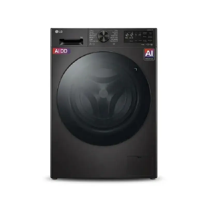 F2X5FYN26 Machine à laver LG 9 kg 1200 tr/min Slim noire F2X5FYN26 à Tanger – Image 1