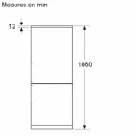 Réfrigérateur combiné Bosch 321 L Inox 60 cm KGN362LDF à Tanger – Image 9